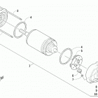 PANTERA 7000 LTD BLACK [S2019PTULXUSB] Starter motor assembly [99545]