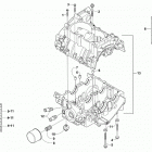 ZR 3000 129 GREEN [S2019ZRTLXUSG] Crankcase assembly [105319]