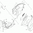 ZR 6000 R SX GREEN [S2019ACDPRUSG] Skid plate and side panel assembly [107484]