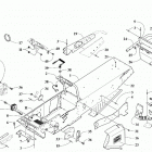 ZR 120 BLACK [S2019ZRAAAUSB] Chassis, footrest, and rear bumper assembly [105905]