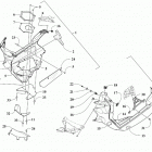 M 6000 ALPHA ONE ES 154 BLACK [S2019M6DA1USB] Skid plate assembly [107548]