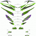 ZR 8000 LTD ES 129 iACT GREEN [S2019ZRHQSUSG] Decals [107096]