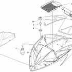 M 8000 MOUNTAIN CAT 153 BLACK [S2019M8HMCUSB] Windshield and instruments assemblies [107195]