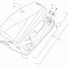 M 9000 KING CAT 162 BLACK [S2019M9XKCUSB] Seat assembly [106871]