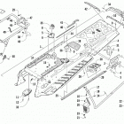 PANTERA 3000 146 BLACK [S2019PTTTOUSB] Tunnel and rear rack assembly [107410]