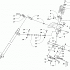 M 8000 MOUNTAIN CAT 153 BLACK [S2019M8HMCUSB] Steering post assembly [105229]