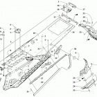 M 8000 MOUNTAIN CAT 153 BLACK [S2019M8HMCUSB] Tunnel and snowflap assembly [107276]