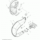 800 RUSH PRO-S SC SELECT Engine, exhaust - s20dch8ps all options (49snowexhaust15...