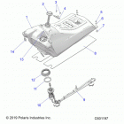600 INDY 121 ES Fuel system, fuel tank asm. - s20cba6gsl (c601197)