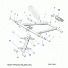 800 AXYS PRO RMK 163/163 3 Suspension, torque arm, front - s20egk8ps  /  egm8ps all...