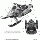 850 INDY XC 137 SC SELECT/INTL Body, decal, black side panel w  /  blu accent - s20edp8...