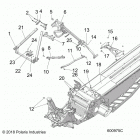 850 INDY XC 137 SC SELECT/INTL Chassis, chassis asm. and over structure - s20edp8rs  / ...