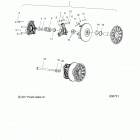 600 RACER/INTL Drive train, clutch, primary - s20mdx6jsa  /  6jea (6007...