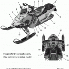 600 INDY ADVENTURE 137 SC SELECT Body, decal, black side panel w  /  blue accent - s20ede...