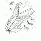 600 RACER/INTL Body, hood asm. - s20mdx6jsa  /  6jea (600775)