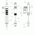 800 RMK KHAOS 155/155 3 Suspension, shock, rear track - s20eft8ps  /  efn8ps (60...