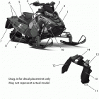 850 INDY 129 XCR SC SELECT Body, decal, black side panel option - s20ekl8rs (601351...