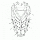 600 INDY 121 ES Body, hood foam  /  fiber - s20cba6gsl (49snowhoodscfl11...