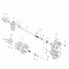 600 RACER/INTL Drive train, jackshaft and driveshaft - s20mdx6jsa  /  6...