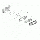 600 INDY 121 ES Engine, reed valve and throttle body adaptor - s20cba6gs...