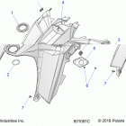 550 INDY ES/INTL ES Body, console - s20cba5bsl  /  bel (601081c)