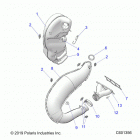 800 INDY XC 129 SC SELECT Engine, exhaust - s20ekp8ps all options (c601356)