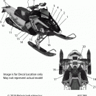 850 AXYS SKS 155/INTL SC SELECT Body, decal, snow check, midnight blue side panel w  /  ...