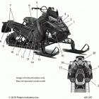 850 AXYS SKS 155/INTL SC SELECT Body, decal, snow check, black side panel w  /  blue acc...