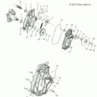 600 INDY 121 ES Drive train, chaincase - s20cba6gsl (49snowchaincase13in...