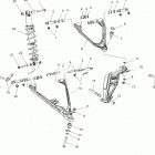 850 AXYS PRO RMK 155/155 3 Suspension, control arms, shock mntg, and spindle - s20e...
