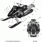 850 AXYS PRO RMK 155/155 3 Body, decal, snow check, midnight blue side panel w  /  ...