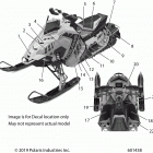 850 RUSH PRO-S SC SELECT (S20DCH8RS) Body, decal, black side panel w  /  blue accent - s20dch...