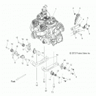 600 INDY 121 ES Engine, mounting - s20cba6gsl (49snowenginemount13600le)