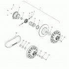 600 RACER/INTL Drive train, clutch, secondary - s20mdx6jsa  /  6jea (49...