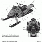 850 AXYS PRO RMK 155/155 3 Body, decal, snow check, black side panel w  /  blk,titn...