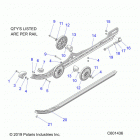 850 RUSH PRO-S SC SELECT (S20DCH8RS) Suspension, rail asm. - s20dch8rs all options (c601436)