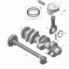 001 - GTR 230 01- rotax - crankshaft and pistons