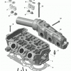 001 - GTI 90 01- rotax - cylinder head and exhaust manifold   /   bui...