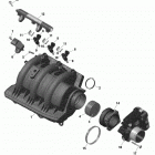 001 - GTI 90 01- rotax - air intake manifold and throttle body   /   ...