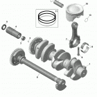 001 - FISH PRO 170 01- engine - crankshaft and pistons