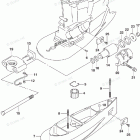 DF 250APXX DRIVE SHAFT HOUSING TRANSOM(XX)