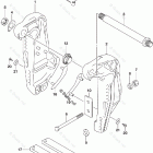DF 300APL CLAMP BRACKET TRANSOM(L)