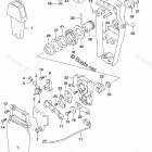DF 9.9BTS2 OPT:Remote Control Assy Single (2) (DF9.9B)(DF9.9BT)(DF1...