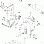 DF 300APL CLAMP BRACKET TRANSOM(L)