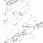 DF 20AEX2 Gear Case (4 Blade) (DF15A)(DF20A)(DF20AT)(DF20ATH)