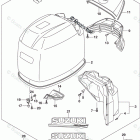 DF 150STL Engine Cover (For YAY) (DF150Z E03)