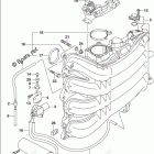 DF 175APL2 INTAKE MANIFOLD / THROTTLE BODY