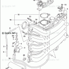 DF 200APL2 INTAKE MANIFOLD / THROTTLE BODY