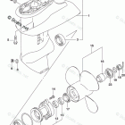 DF 20AEL2 Gear Case (4 Blade) (DF20ATH P03)