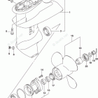 DF 20AEL2 Gear Case (4 Blade) (DF20AR P03)
